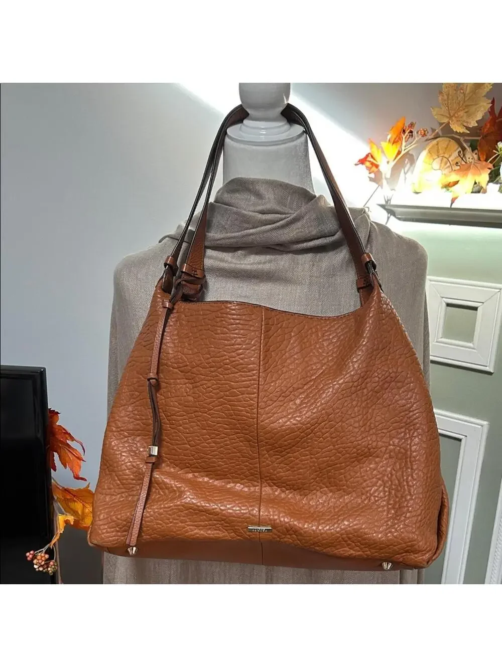 Vince Camuto Tan Leather Hobo Bag